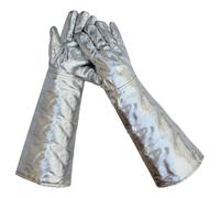 Sharplace 2X Guanti da in Foglio di Alluminio Guanti Resistenti al Calore isolanti dal Calore per Cucinare, 60 Cm da 350 a 1000