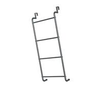 Sharplace 4 Livelli Sulla Porta Dello Scaffale con L'asciugamano Decorativo di Semplice Metallo Semplice Dietro L'asciugamano Asciugamano per La Camera Da Letto, Nero