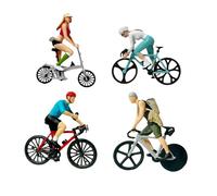 Sharplace 4 Pezzi 1:64 Modello di Cavaliere Modello di Persone minuscole Personaggio in Miniatura figurina in Miniatura per Scena Fai da Te