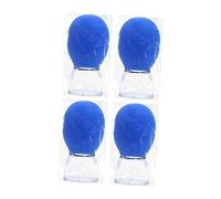 Sharplace 4 pezzi con ventosa forte, set di coppette per massaggio viso, kit di coppette per massaggio corpo, Blu
