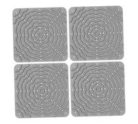 Sharplace 4 Pezzi Tappetini per Nidi di Rivestimenti per Nidi Cuscini da Fodere per Pollame in Silicone Morbido per Proteggere Le Uova Adatto per C, Grigio