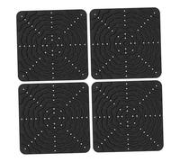 Sharplace 4 Pezzi Tappetini per Nidi di Rivestimenti per Nidi Cuscini da Fodere per Pollame in Silicone Morbido per Proteggere Le Uova Adatto per C, Nero