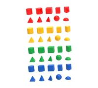 Sharplace 40 Blocchi di Modelli di Solidi Geometrici di Forme 3D, Strumenti matematici per la Scuola, la casa, la Scuola e la elementare