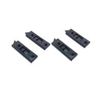 Sharplace 4x Chiavistello a scatto per finestra basculante, coppia di chiavistelli a ribalta, accessori di ricambio per finestre a molla, Nero, M