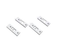 Sharplace 4x Chiavistello a scatto per finestra basculante, coppia di chiavistelli a ribalta, accessori di ricambio per finestre a molla, Bianco, M