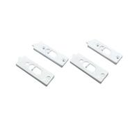 Sharplace 4x Chiavistello a scatto per finestra basculante, coppia di chiavistelli a ribalta, accessori di ricambio per finestre a molla, Bianco, L