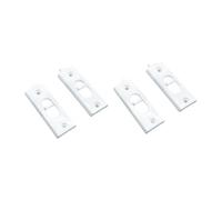 Sharplace 4x Chiavistello a scatto per finestra basculante, coppia di chiavistelli a ribalta, accessori di ricambio per finestre a molla, Bianco, S