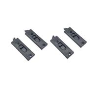 Sharplace 4x Chiavistello a scatto per finestra basculante, coppia di chiavistelli a ribalta, accessori di ricambio per finestre a molla, Nero, L