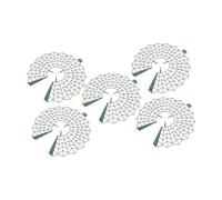 Sharplace 5 Supporti per Piante di Fragole, Ripiani per La Coltivazione sul Balcone, Protezione per Fioriere da Interno, per Mantenere Pulite, Verde Nerastro