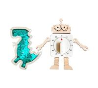 Sharplace Accessori per La Lavagna Interattiva, Giocattoli, Gioco di Ruolo Resistente, Giocattolo Educativo, Dinosauro, Robot con Paillettes, Timer, Stile B, Taglia unica