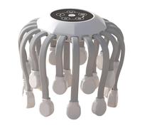 Sharplace Accessori per massaggio elettrico del cuoio capelluto per uomo e donna per il relax, morbido regalo portatile per il relax, grattacapo con artigli di, Bianco