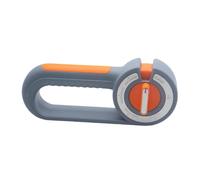 Sharplace Affilacoltelli Utensili da cucina Strumento per affilare i coltelli Affilacoltelli manuale per ristorante, Arancione E Grigio