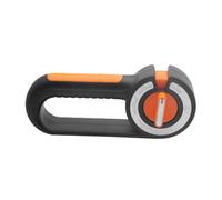 Sharplace Affilacoltelli Utensili da cucina Strumento per affilare i coltelli Affilacoltelli manuale per ristorante, Arancione E Nero