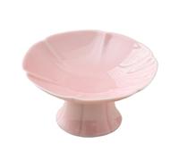 Sharplace Alzata in ceramica per dolci, portafrutta con supporti, espositore mini per torte su tavolo da dessert, Rosa
