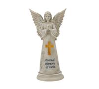 Sharplace Angelo Solare da Giardino, Decorazione Commemorativa a Croce Vintage, Oggetti da Collezione, Decorazione per La Casa, Statua Solare da Esterno, Decora