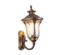 Sharplace Applique da Esterno, Lanterna da Esterno, Stile retrò, Decorazione Classica, Applique da Esterno per Portico, Giardino, Patio, Balcone, Cortile, Bronzo 23cmx50cm
