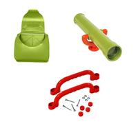 Sharplace Attrezzatura da Gioco per Esterni per Bambini, Set Avventura con Telescopio E Cassetta Postale, Verde