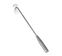 Sharplace Attrezzo Manuale per la rimozione delle Erbacce, Multiuso, con Manico, per Risparmiare Fatica, attrezzo da Giardino per Cortile, 50 Cm 6 Denti