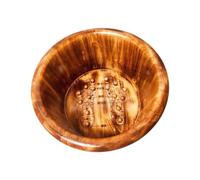 Sharplace Bacino del bacino del piede in immersione massaggio secchio in legno vano a base di spazi per padrone di massaggio con punti massaggio, 30x37 Cm
