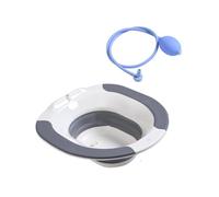 Sharplace Bidet Pieghevole per Bacino Da Bagno con Supporto Antiscivolo, Grigio
