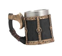 Sharplace Boccale da Birra Grande, Tazza vichinga da 450 ml, Tazza da caffè, Bicchieri Vintage, Boccale in Legno per casa, Bar, Accessori per Feste, Viaggi, Rame