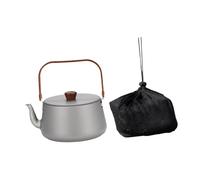 Sharplace Bollitore da Campeggio Pentola Multiuso 1.1L con Manico Bollitore per Acqua caffè Teiera per Campeggio Acqua Bollente sul Fuoco Picnic, Grigio