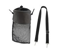 Sharplace Borsa per mollette da bucato in rete, organizer per mollette da bucato con gancio incluso, versatile porta da per armadio e bagno, Nero