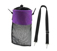 Sharplace Borsa per mollette da bucato in rete, organizer per mollette da bucato con gancio incluso, versatile porta da per armadio e bagno, Viola