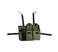 Sharplace Borsa Portaoggetti Laterale per Braccioli da Sedia da Spiaggia, per Esterni, con Cinghie, Grande capacità, Resistente all'Acqua, Verde Militare