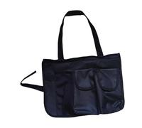 Sharplace Borsa Portaoggetti Laterale per Braccioli da Sedia da Spiaggia, per Esterni, con Cinghie, Grande capacità, Resistente all'Acqua, Nero