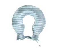 Sharplace Borsa termica da collo, scaldacollo riutilizzabile con rivestimento lavabile e tappo a vite, Strisce Blu