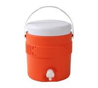 Sharplace Bottiglia d'Acqua da Campeggio Isolata da 3,8 L, Erogatore di Acqua Ghiacciata Portatile Multifunzione con Beccuccio per Eventi Sportivi All'a, Arancia