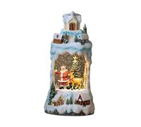 Sharplace Carillon con sfera di neve del, decorazione natalizia, lampada da notte per la scrivania della festa in casa, Babbo Natale E Alce