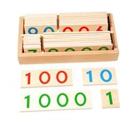 Sharplace Carte matematiche con numeri, sussidi didattici per la matematica, 1-9000, carte didattiche, giocattolo educativo per la casa, l'asilo nido, i