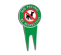 Sharplace Cartelli per Giardino - Cartello Vietato Fare Pipì al Cane - di Avvertimento Siate Rispettosi, Decorazione da Giardino