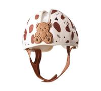 Sharplace Casco Da Passeggio per Bambini, Morbido E Imbottito, Regolabile, Imbottito in Spugna, Casco Protettivo per Bambini di 1 Anno, Orso, Taglia unica bambino