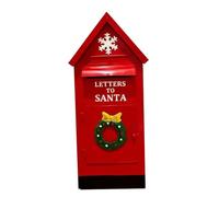 Sharplace Cassetta postale di Natale, decorazione per la casa con palo del, cassetta postale in metallo con decorazione natalizia, delle lettere per