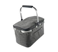 Sharplace Cestino da Picnic Pieghevole E Isolato, Pratico Cestino per, Borsa per La Consegna di Cibo da Viaggio, Campeggio, Bevande E Frutta, Grigio