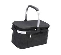 Sharplace Cestino da Picnic Pieghevole E Isolato, Pratico Cestino per, Borsa per La Consegna di Cibo da Viaggio, Campeggio, Bevande E Frutta, Nero