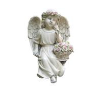 Sharplace Collezione di Lampade Solari con Statua di Angelo, Statuina di Angelo per Tomba, Giardino Interno Ed Esterno, 14.5 Cm X 13.3 Cm X