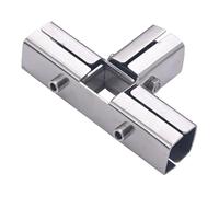 Sharplace Connettore per Tubo Quadrato Giunto a Morsetto Raccordo Metallico Staffa di Connessione in Lega di Alluminio Robusta Adatto per Scaffali Serre E Recin, 4 Modi, 125 Mm
