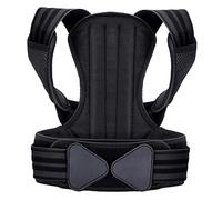 Sharplace Correttore di posturalele donna, tutore per la schiena con piastra di supporto, supporto per la schiena traspirante e regolabile che fornisce