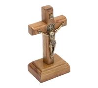 Sharplace Croce in Legno, Statuetta cattolica, Piccolo crocifisso, Statua di Cristo Gesù crocifisso per Matrimonio