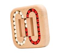 Sharplace Cubo di Legno con Punta delle Dita a Forma di Fagiolo Rotante, Robusto, Giocattolo Educativo Divertente, Rompicapo per Bambine, Perla Acrilica