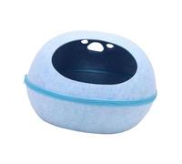 Sharplace Cuccia Semi-Chiusa per Gatti, rifugio Pratico e Portatile, Blu