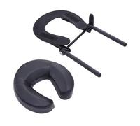 Sharplace Culla per il viso con cuscino per lettino da massaggio Comfort Telaio in lega di alluminio per salone di bellezza domestico Poggiatesta per massaggio, Nero