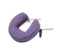 Sharplace Culla per il viso con cuscino per lettino da massaggio, comoda e morbida pelle PU, staffa in lega di alluminio, robusto cuscino regolabile, Viola