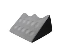 Sharplace Cuscino a Cuneo per Letto, Cuscino Massaggiante per Gambe, Cuscino per La Schiena in Memory Foam, Cuscino per Sollevare Le Gambe, per Leggere Libri, D, Grigio