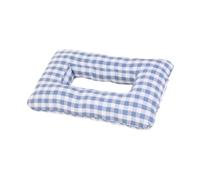 Sharplace Cuscino per piercing all'orecchio con foro per l'orecchio, cuscino per dormire per ufficio, casa, divano, viaggio, Blu