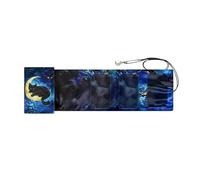 Sharplace Custodia Protettiva per Porta Carte dei tarocchi, Accessori Regalo, Grande, con robusti cordini, Borsa da scrivania per tarocchi, Gatto Luna